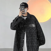 Threebooy Men's Korean Style Clothes Loose Fitting Harajuku Outerwear  Spring Jackets Original Clothing Popular Coats